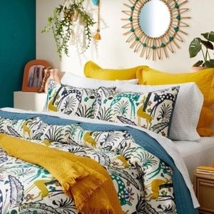 New Opalhouse Jungalow Twin Comforter + Sham Set Jungle Print